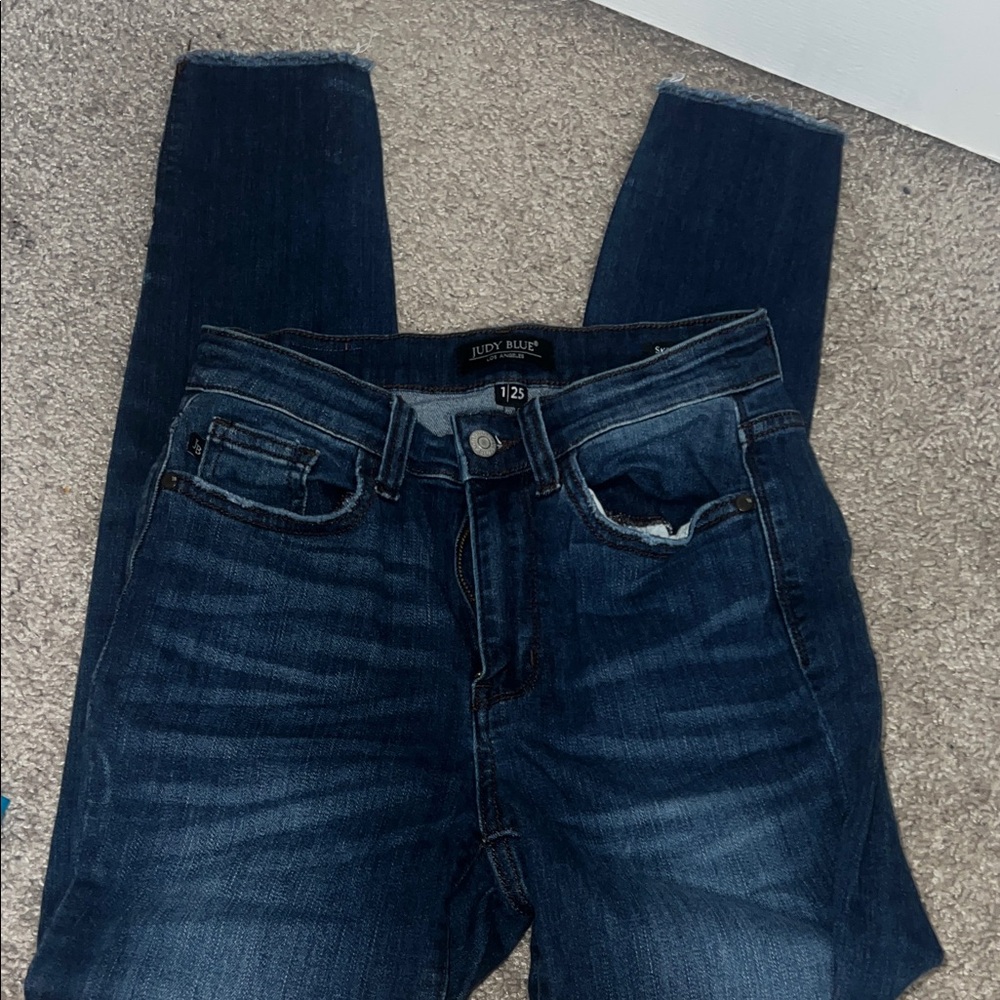 Judy Blue Women's Deep Indigo Skinny Jeans